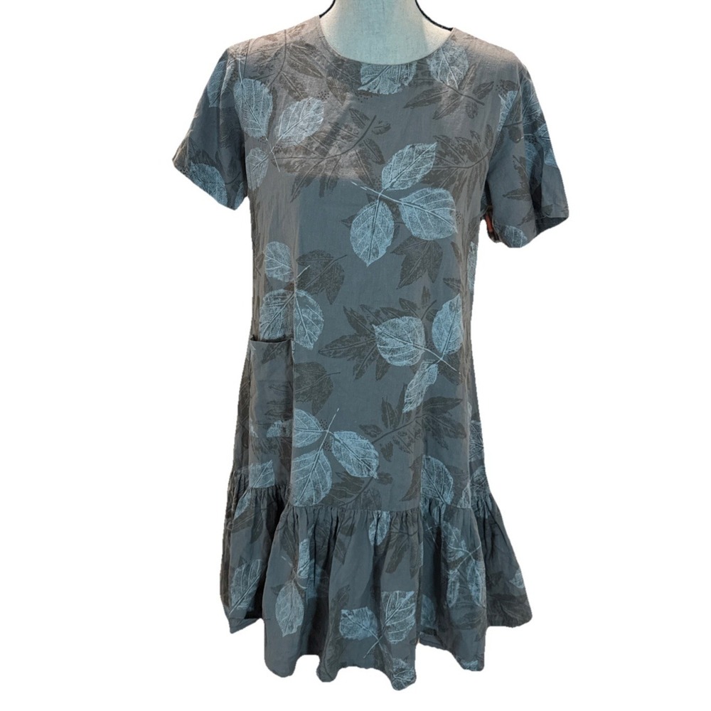 Bombay Paisley Shift Dress Womens Size Medium Color Short Sleeve Nature Boho